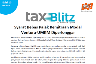 Syarat Bebas Pajak Kemitraan Modal Ventura-UMKM Diperlonggar